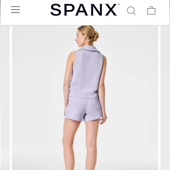 Spanx AirEssentials Polo Tank Purple - Picture 2 of 7